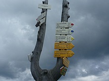 Rozcestn�k na Dvora�k�ch